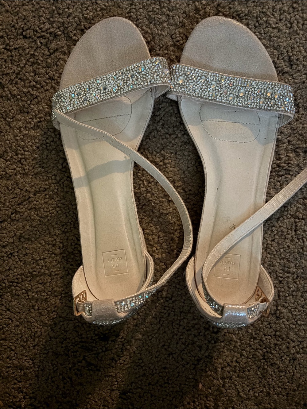 Sparkle Strap Women's Sandals in Silver